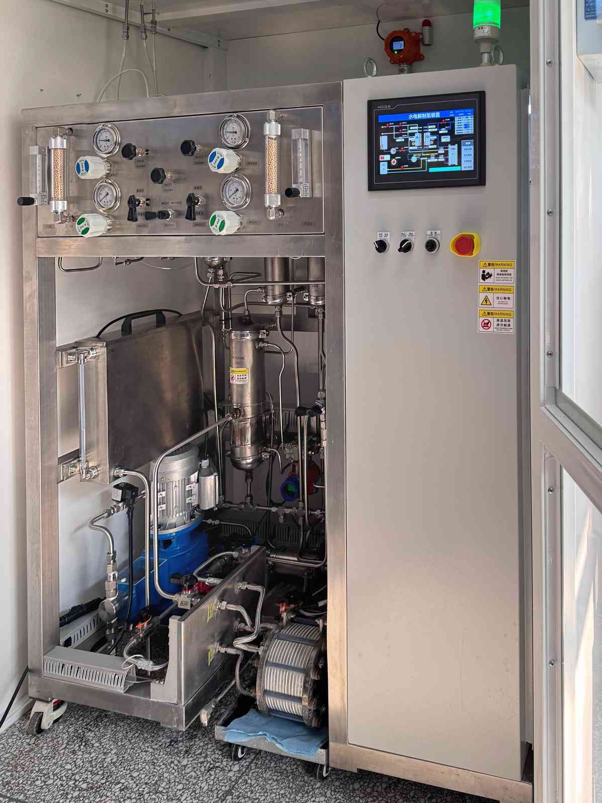 نظام التحليل الكهربائي للماء على نطاق المختبر 0.1-10 نيوتن متر مكعب/ساعة - معدات اختبار المحلل الكهربائي الاحترافية